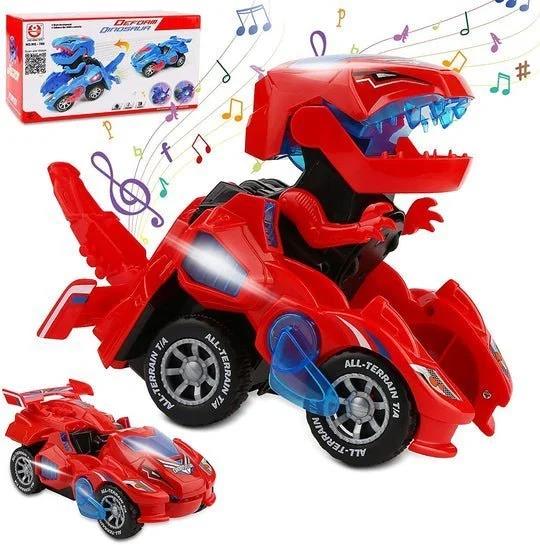 Early Christmas Sale - 49% OFF - LED DINOSAUR TRANSFORMATION CAR TOY