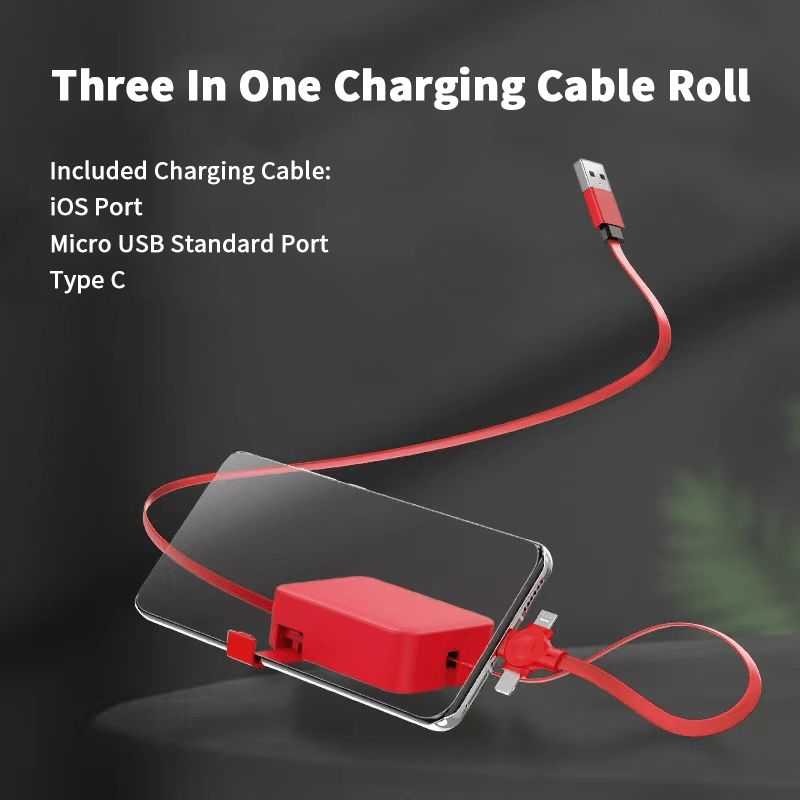 Early Christmas Sale 49% Off- Three In One Charging Cable Roll