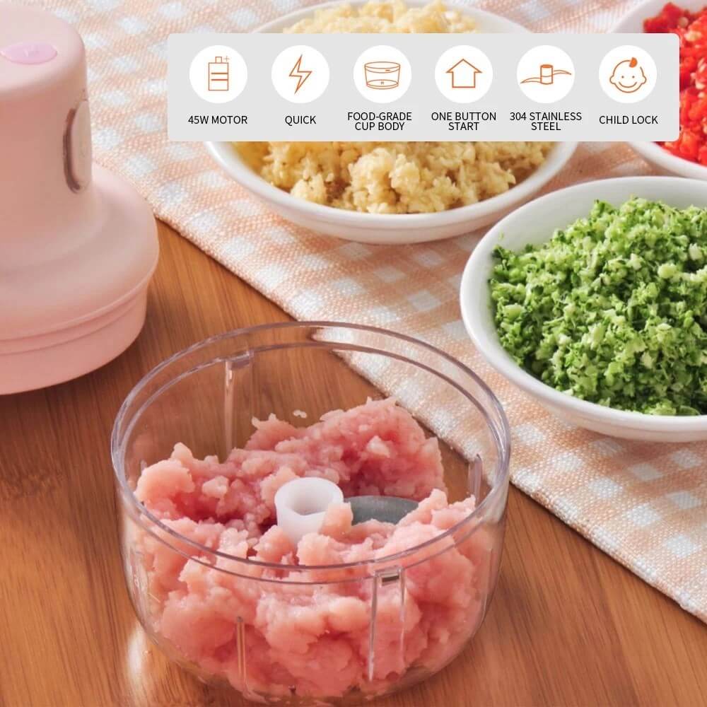 (Early Christmas Sale – 49% OFF) Wireless Food Chopper