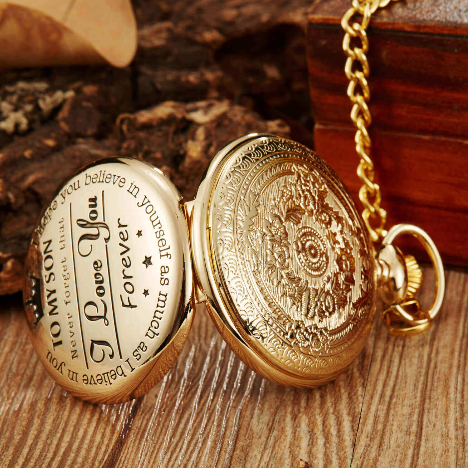 Early Christmas Sale 50% OFF - To My Son Quartz Pocket Chain Watch