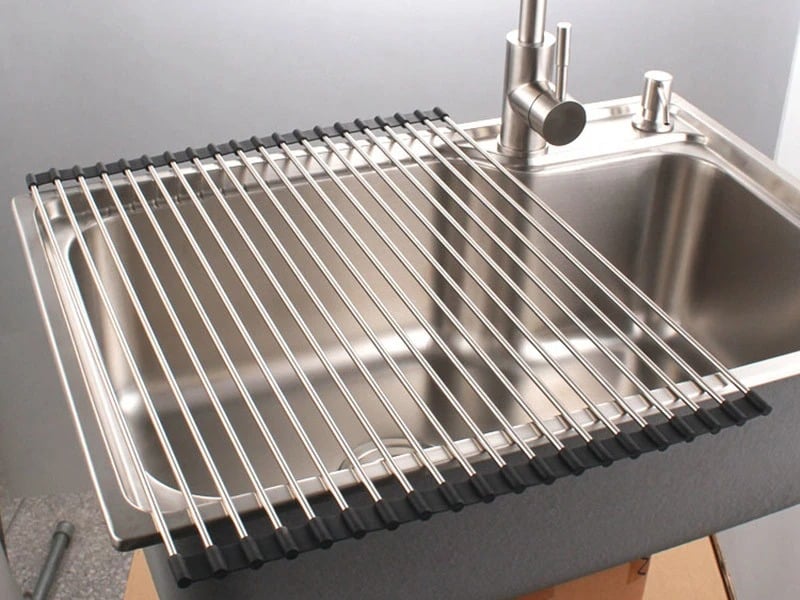 (Early Christmas Sale- SAVE 48% OFF) Portable Stainless Steel Rolling Rack