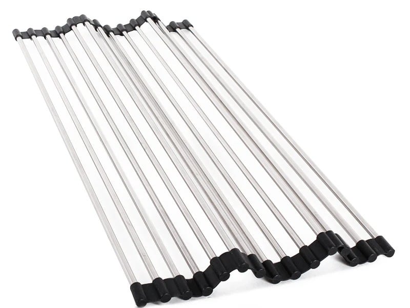 (Early Christmas Sale- SAVE 48% OFF) Portable Stainless Steel Rolling Rack