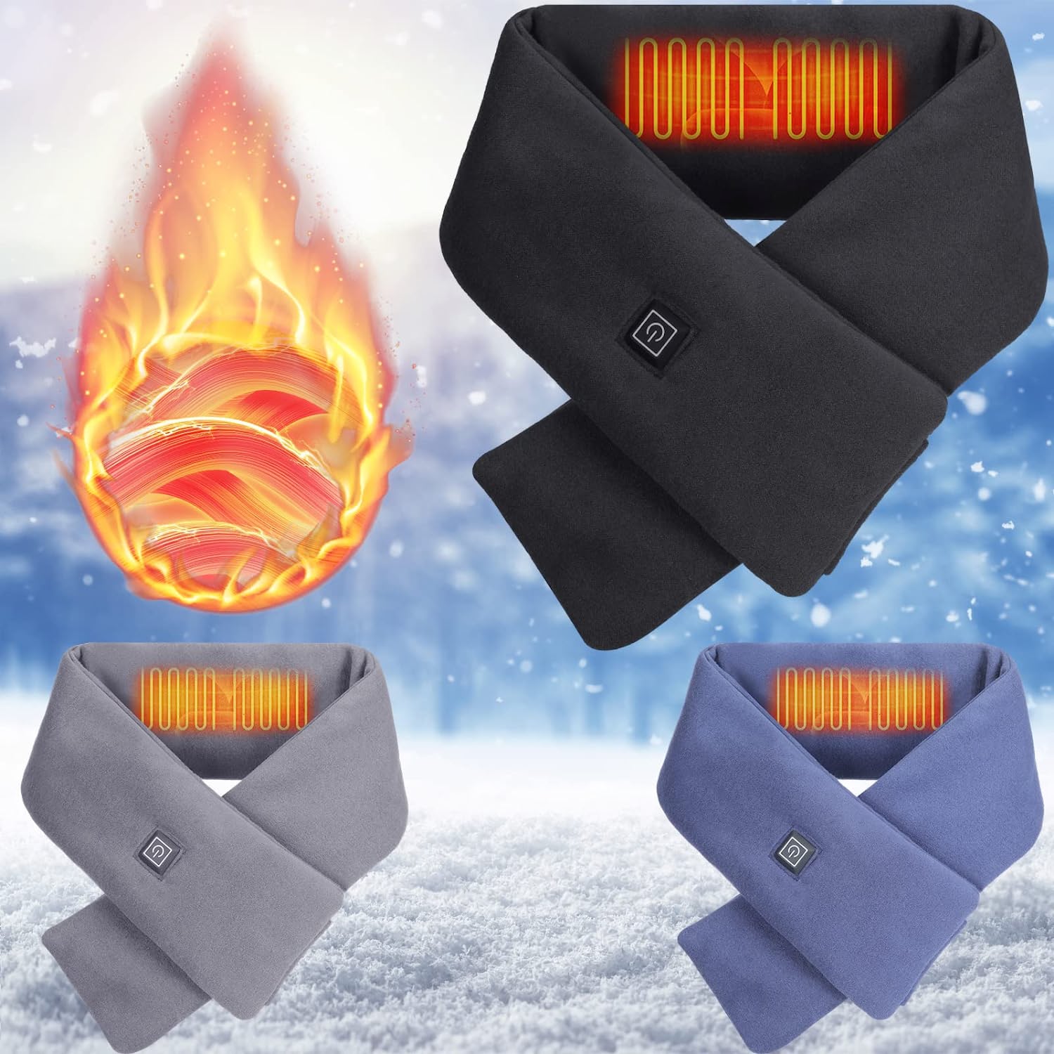 (Early Christmas Sale- SAVE 48% OFF)Intelligent Electric Heating Scarf