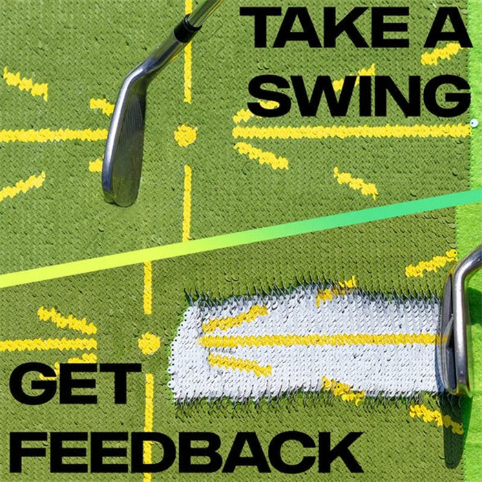 (Early Christmas Sale - SAVE 50% OFF) Golf Training Mat for Swing Detection Batting