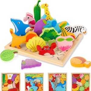 (EARLY CHRISTMAS SALE-49% OFF) Wooden Toy Dinosaur puzzles-Organic wooden toys