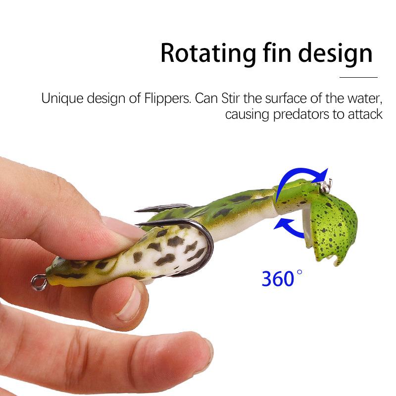 Early Christmas Sale-50% OFF-Double Propeller Frog Soft Bait