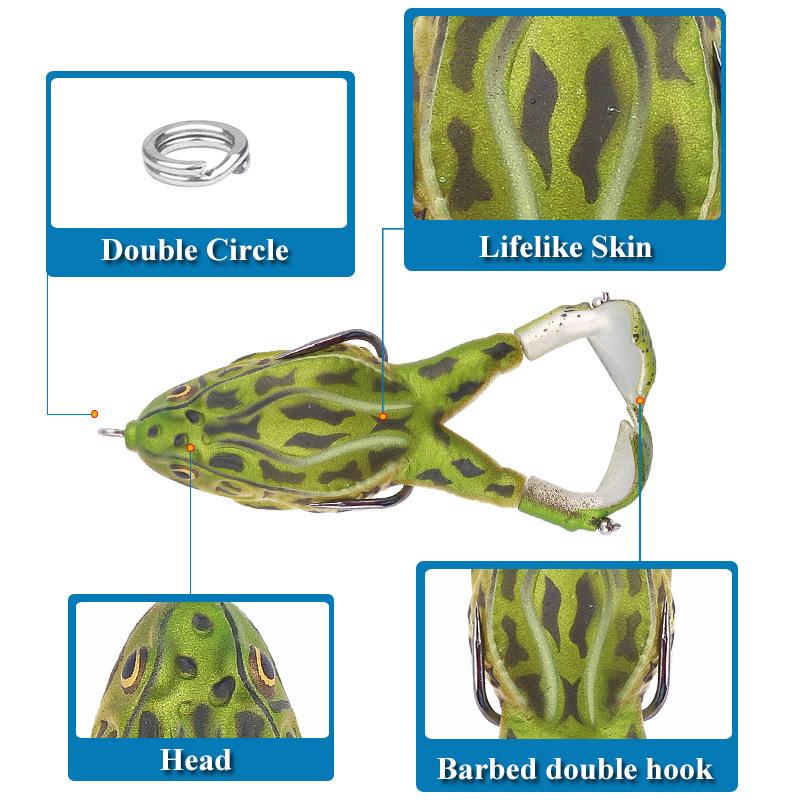 Early Christmas Sale-50% OFF-Double Propeller Frog Soft Bait