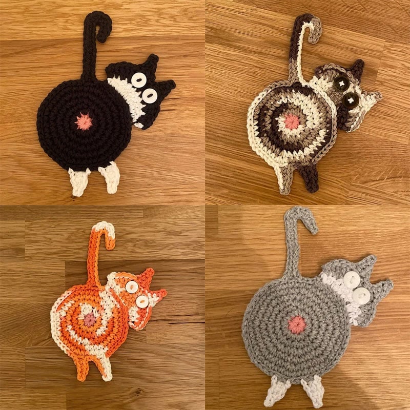 Early Christmas Sale-Cat Butt Coasters - Buy 2 Get Extra 10% OFF