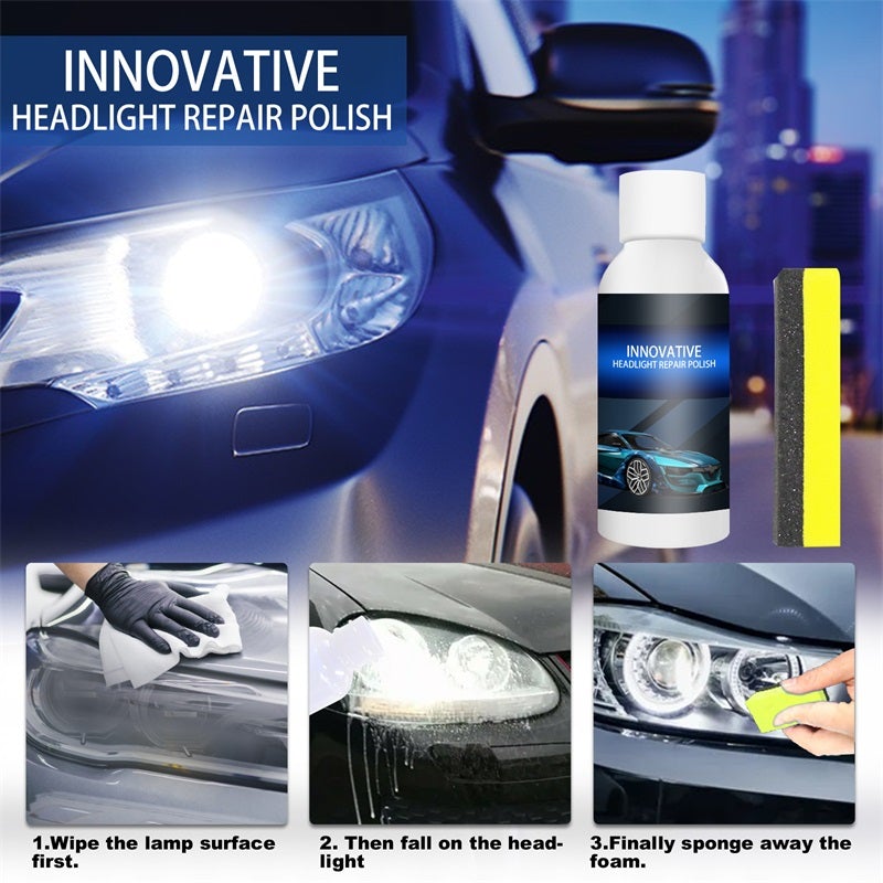 Early Summer Hot Sale 48% OFF - Car Headlight Repair Fluid (Suitable for Glass, Plastic) - BUY 2 GET 1 FREE