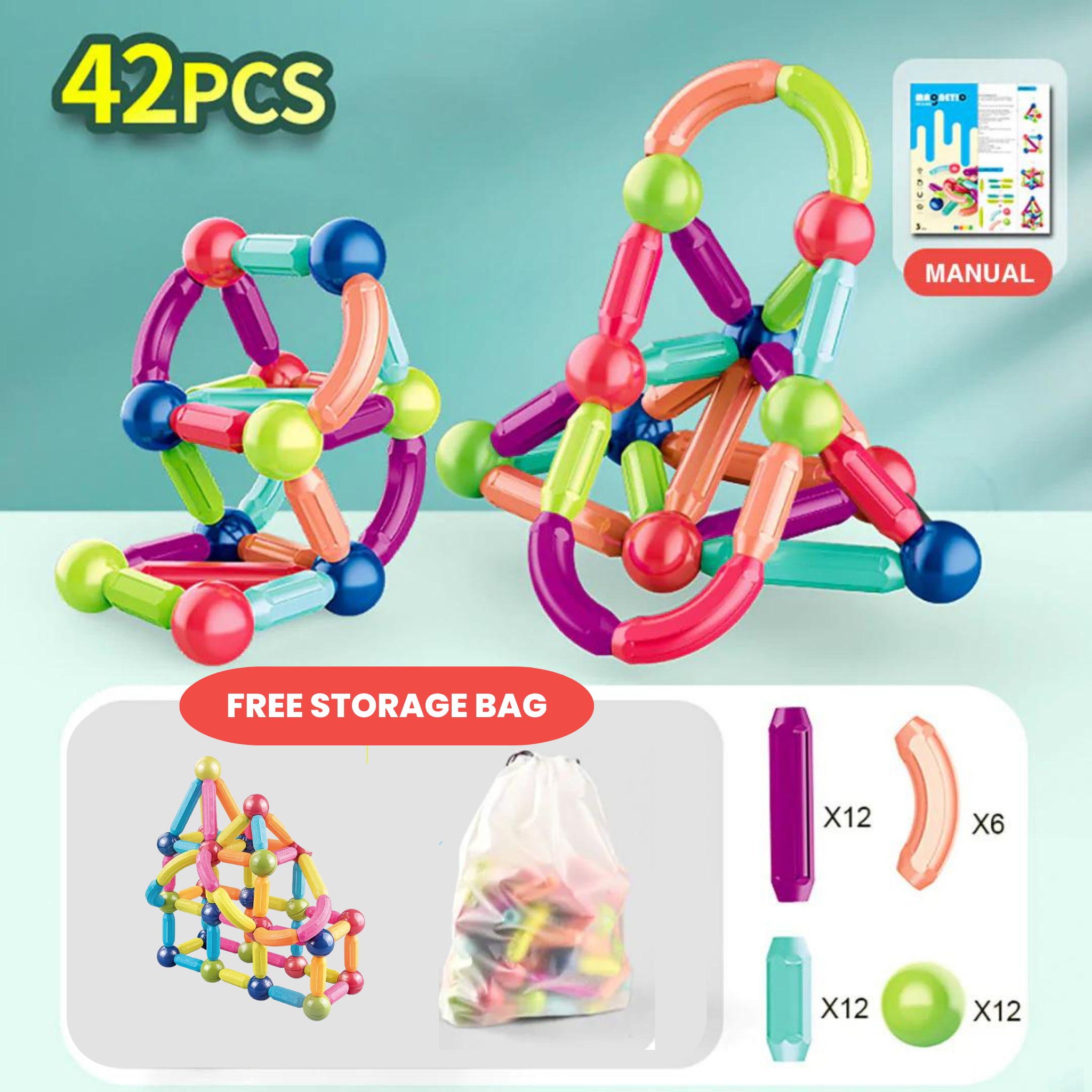 Educational Magnet Building Blocks