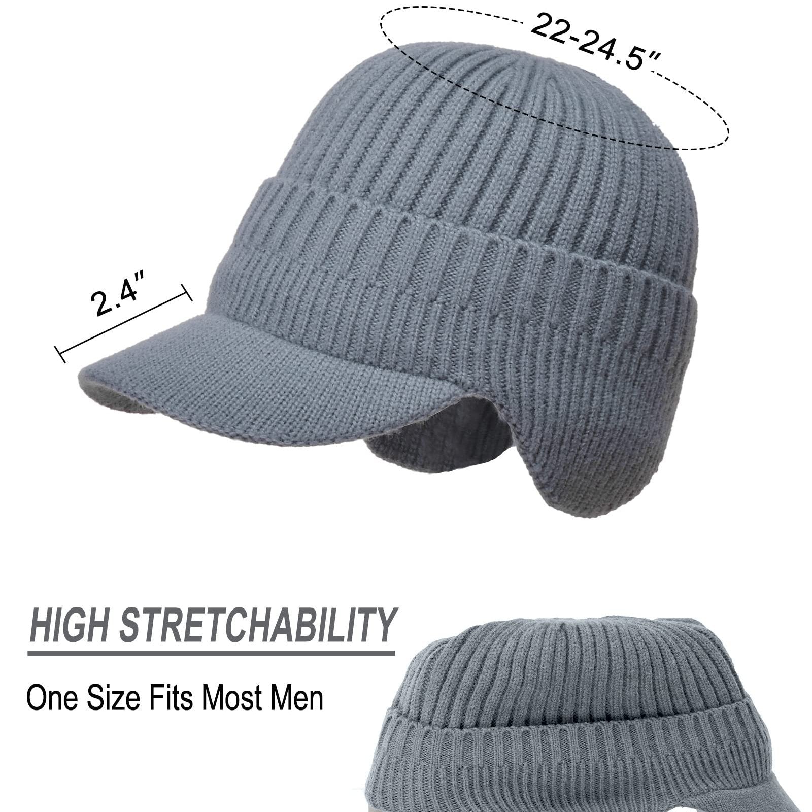 Elastic Warm Ear Protection Knitted Hat