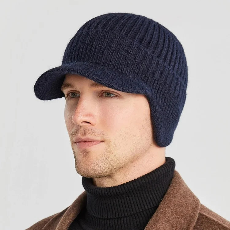 ELASTIC WARM EAR PROTECTION KNITTED HAT