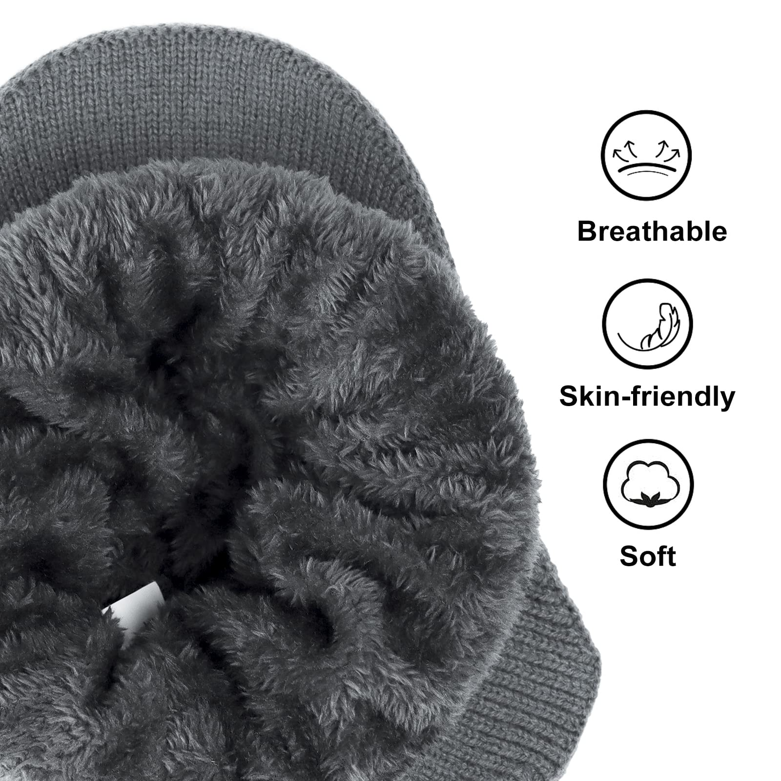 ELASTIC WARM EAR PROTECTION KNITTED HAT