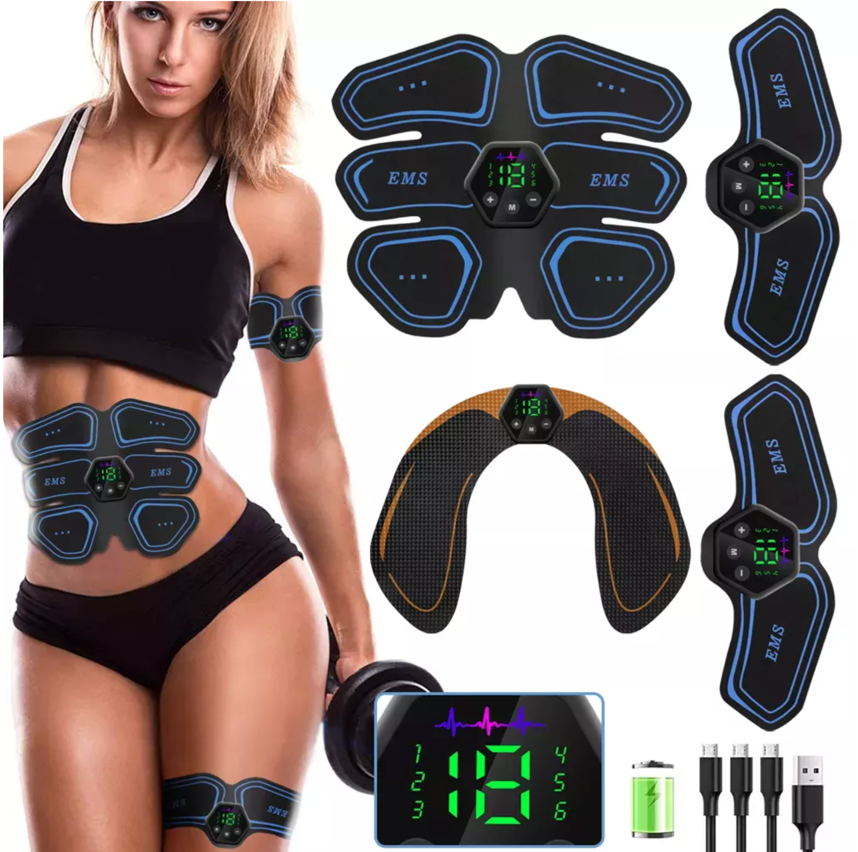 EMS Wireless Muscle Stimulator - Unisex Full Body Set