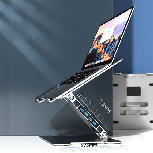 ErgoRaise™ - Laptop / Tablet Stand w USB 3.0 Port HUB