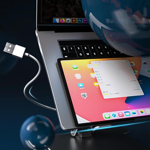 ErgoRaise™ - Laptop / Tablet Stand w USB 3.0 Port HUB