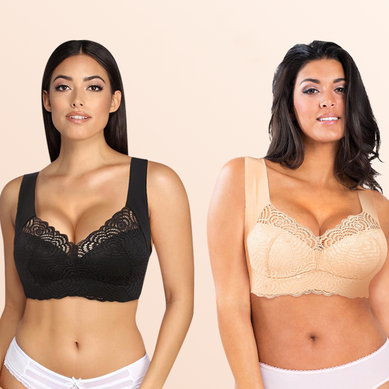 EXTRA LIFT - Ultimate Lift Stretch Full-Figure Seamless Lace Cut-Out Bra