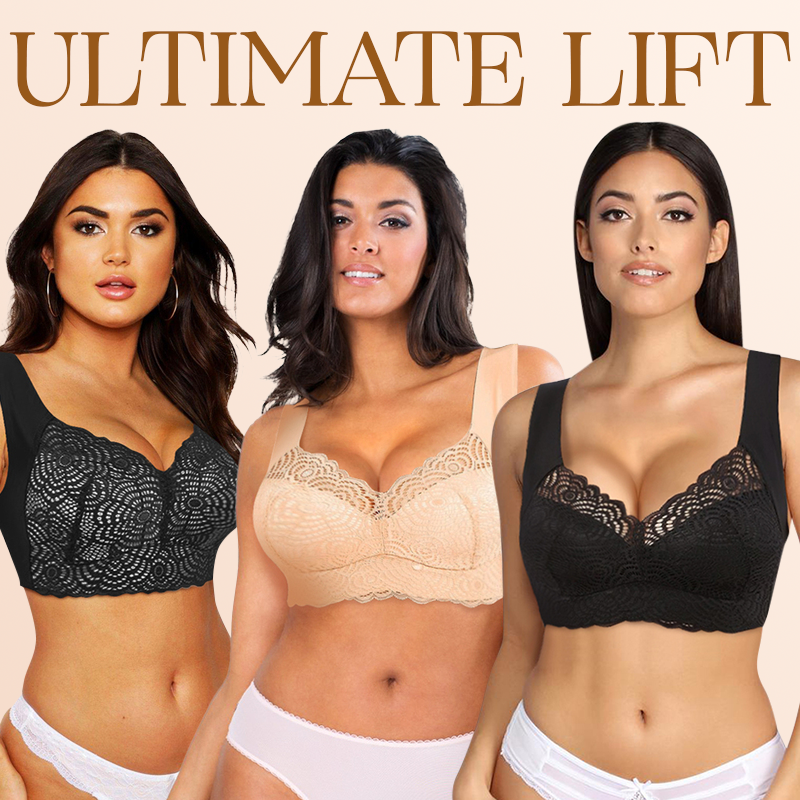 EXTRA LIFT - Ultimate Lift Stretch Full-Figure Seamless Lace Cut-Out Bra