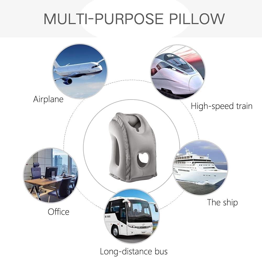 EZSleep™ Inflatable Pillow by O&H (Includes FREE Carrying Case!)