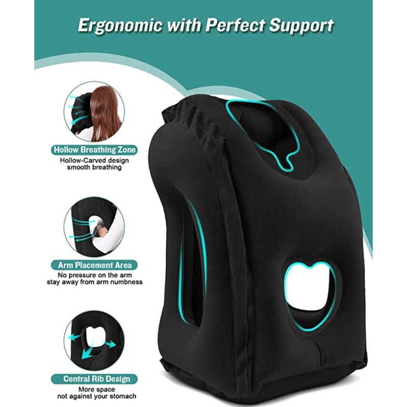 EZSleep™ Inflatable Pillow by O&H (Includes FREE Carrying Case!)