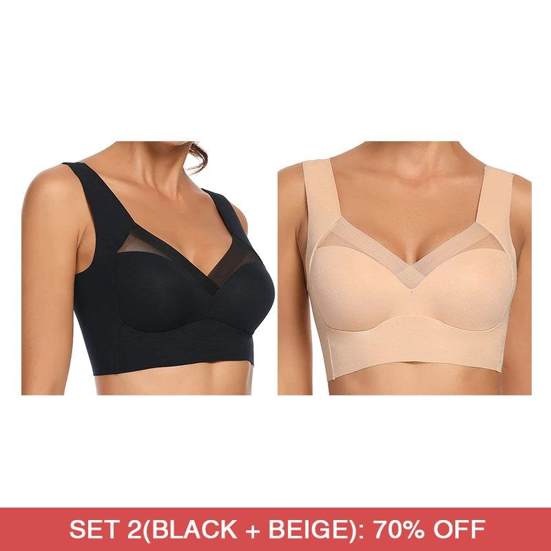 Fashion Deep Cup BraSummer sexy Push Up Wireless Bras