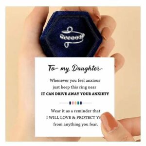 For Daughter - Drive Away Your Anxiety Circle Beads Fidget Ring