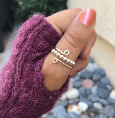 For Daughter - Drive Away Your Anxiety Circle Beads Fidget Ring