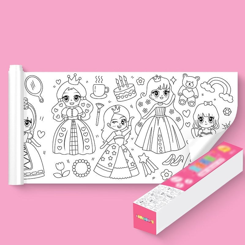 Free Get 12 Colored Pen - Children's Drawing Roll