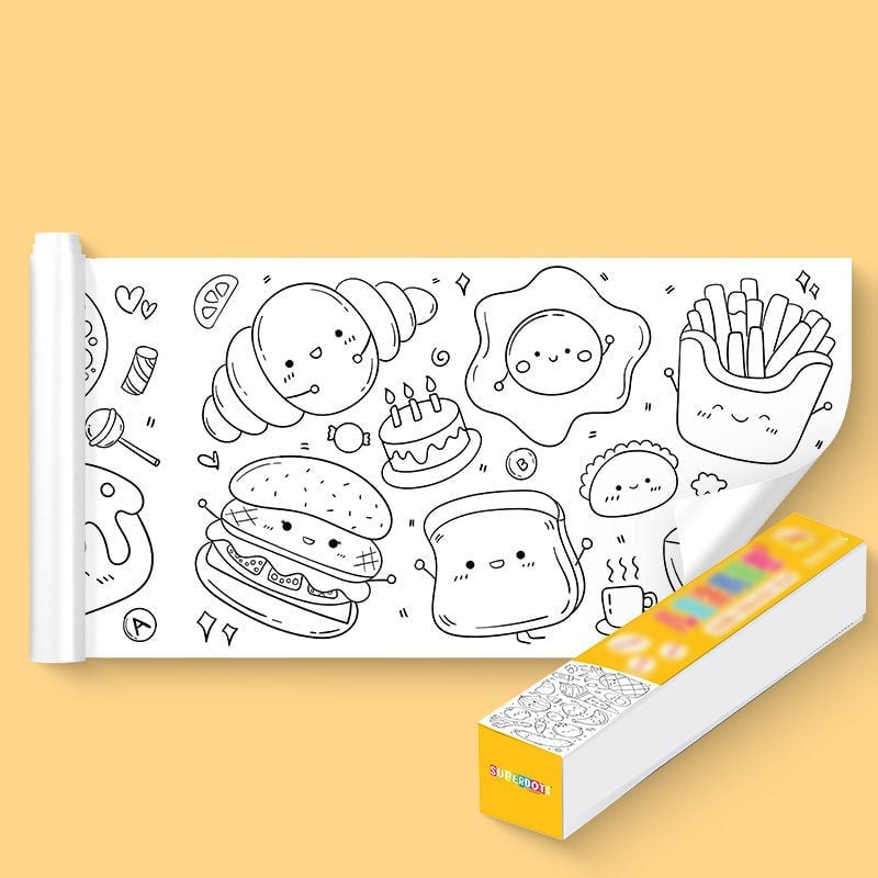 Free Get 12 Colored Pen - Children's Drawing Roll