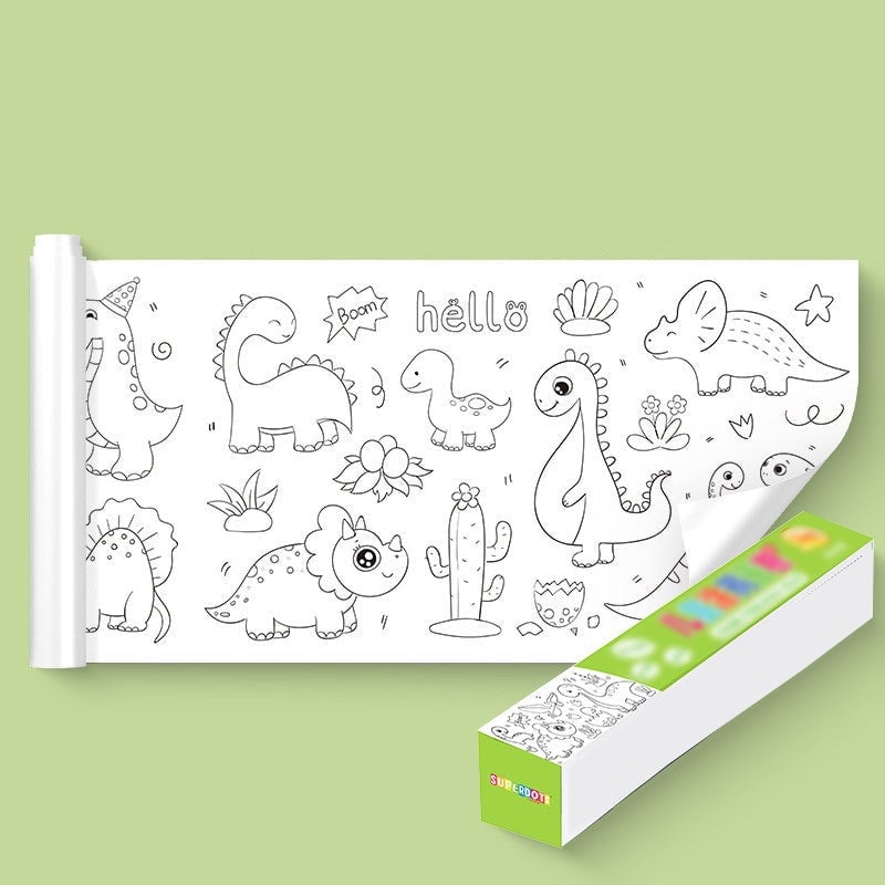 Free Get 12 Colored Pen - Children's Drawing Roll