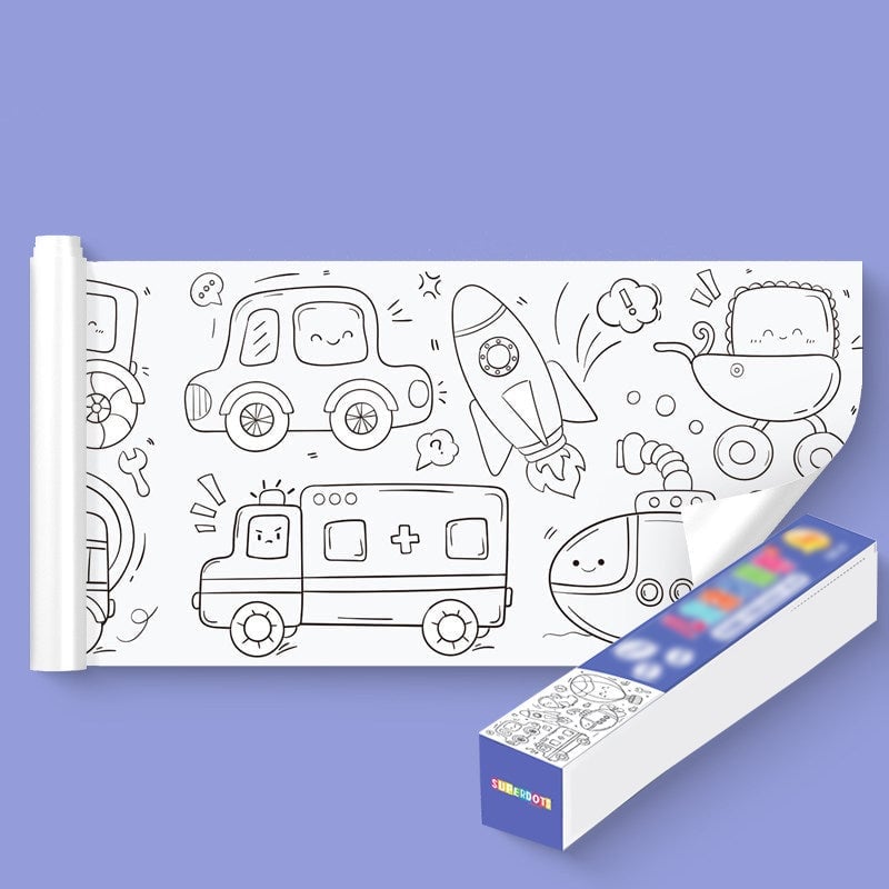 Free Get 12 Colored Pen - Children's Drawing Roll