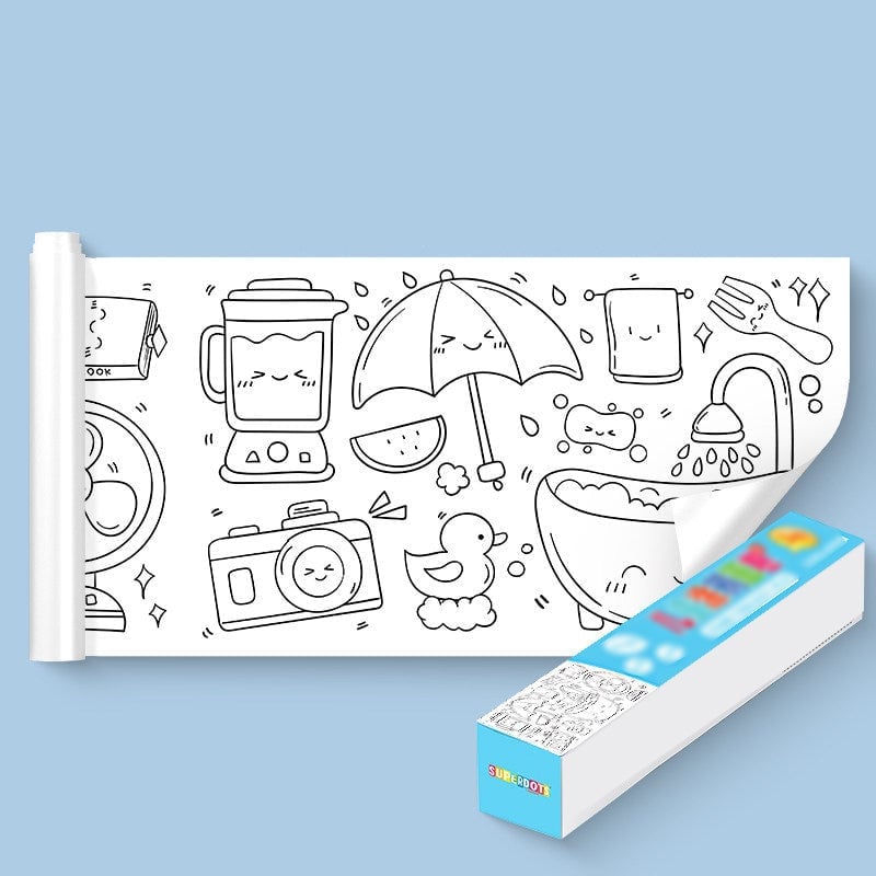 Free Get 12 Colored Pen - Children's Drawing Roll