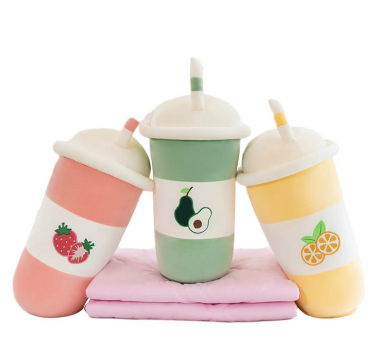 Fruit Milk Tea Cup Plush Toy