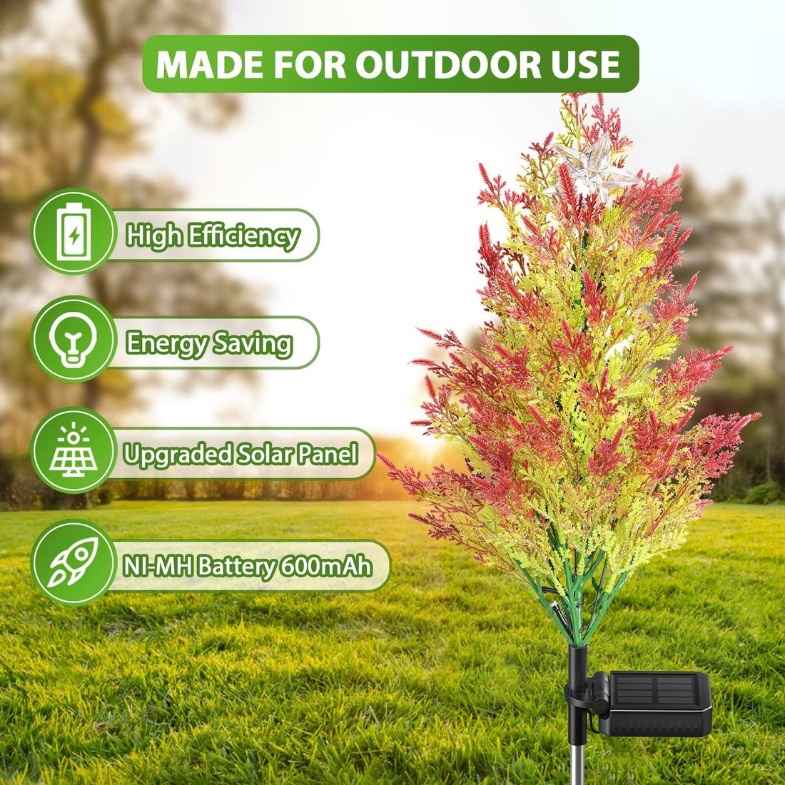 [Fully Upgraded] Solar Cypress Tree Light - Christmas Offer 1000 pcs 49%OFF