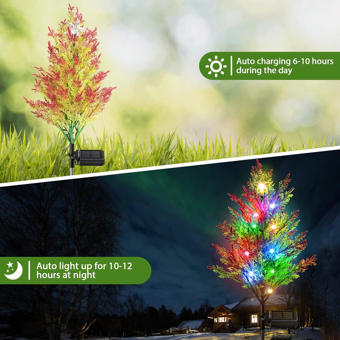 [Fully Upgraded] Solar Cypress Tree Light - Christmas Offer 1000 pcs 49%OFF