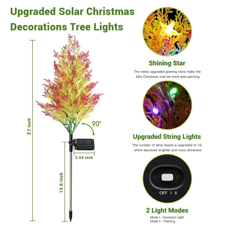 [Fully Upgraded] Solar Cypress Tree Light - Christmas Offer 1000 pcs 49%OFF