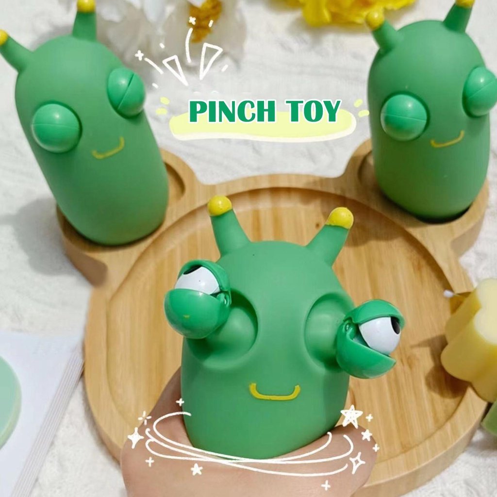 Funny Grass Worm Pinch Toy