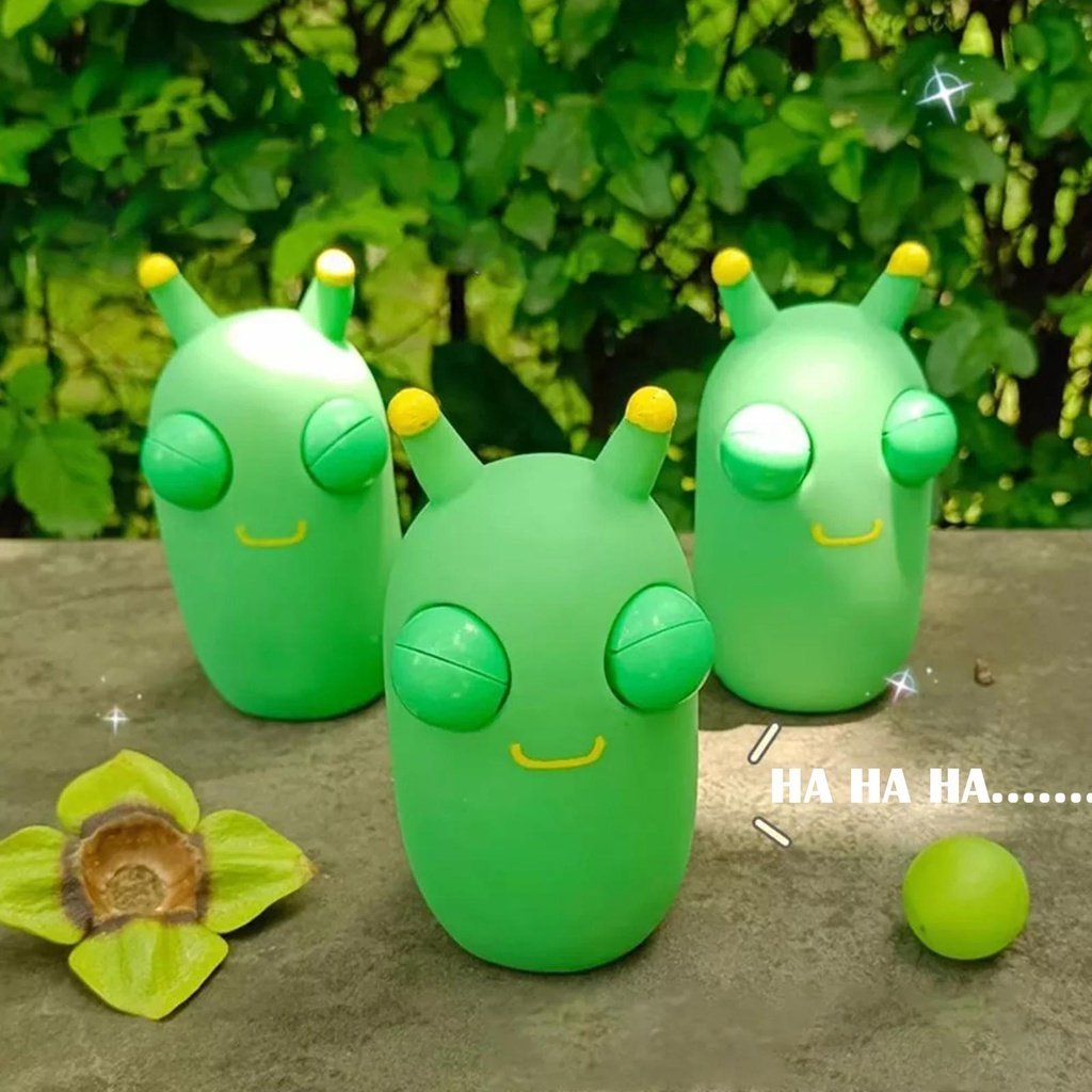 Funny Grass Worm Pinch Toy