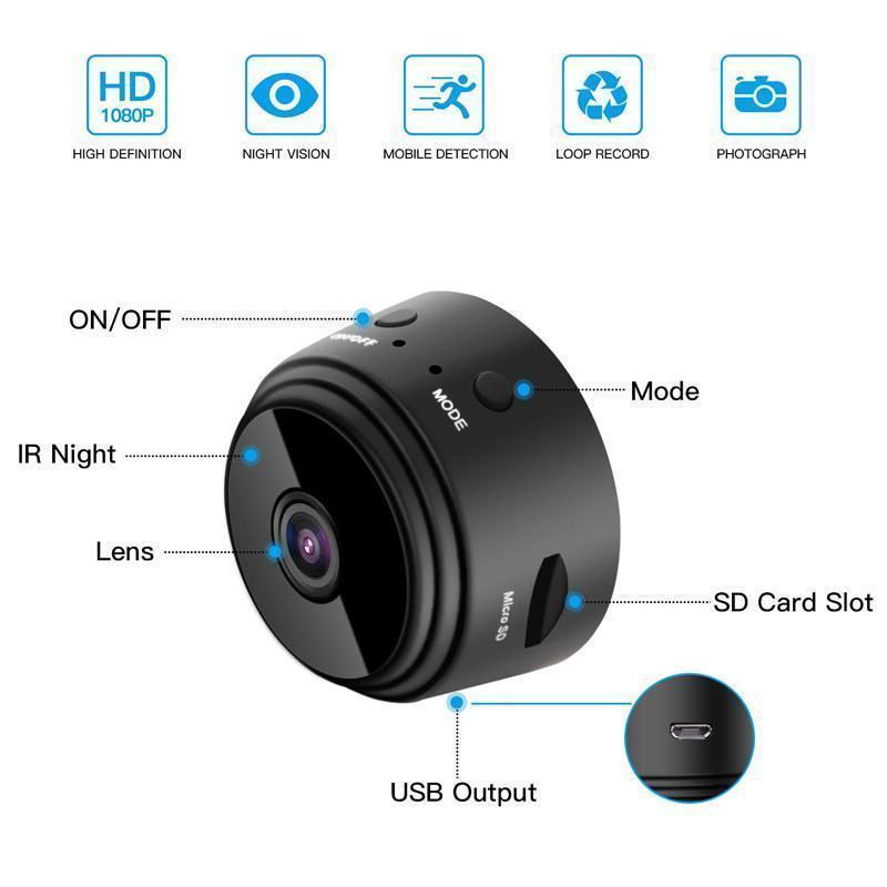 Groovy Vesper 1080p Magnetic WiFi Mini Camera