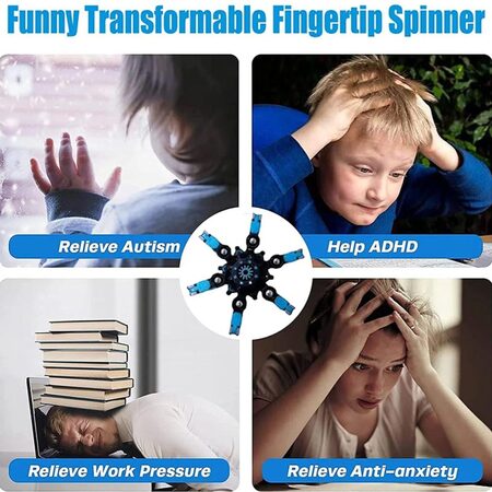 Gyro - Transformable Fingertip Anxiety Stress Relief Toy