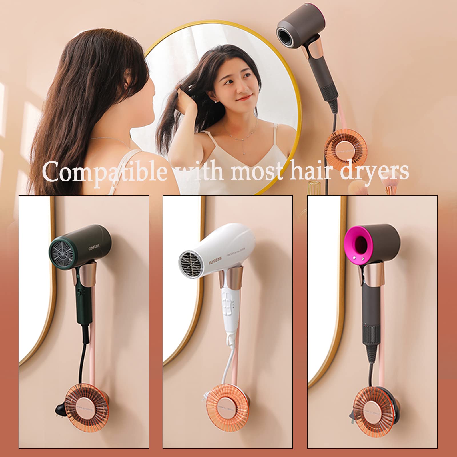 Hair Dryer Holder Wall Mounted