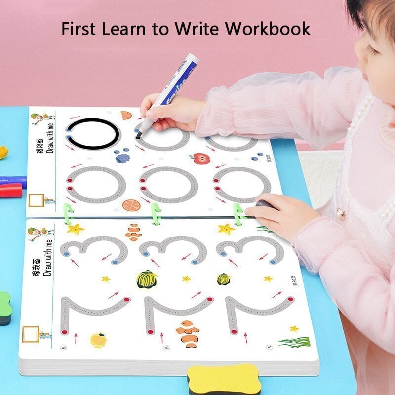 Hearenjoy Let Your Kids Win At The Starting Line - Magical Tracing Workbook Set