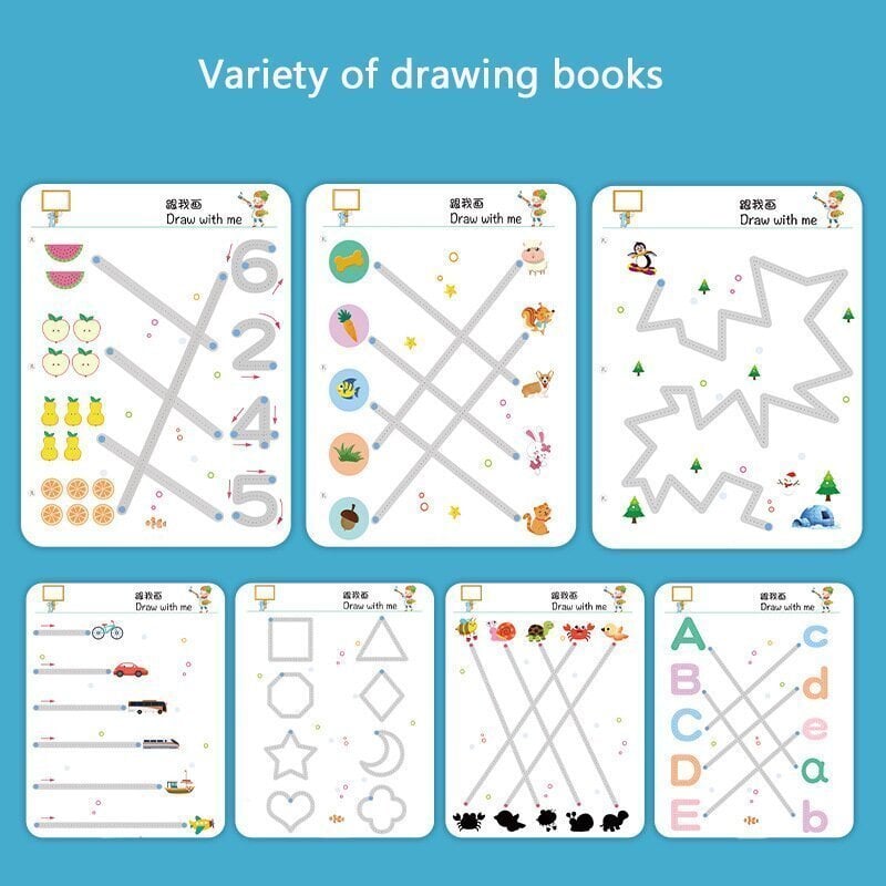 Hearenjoy Let Your Kids Win At The Starting Line - Magical Tracing Workbook Set