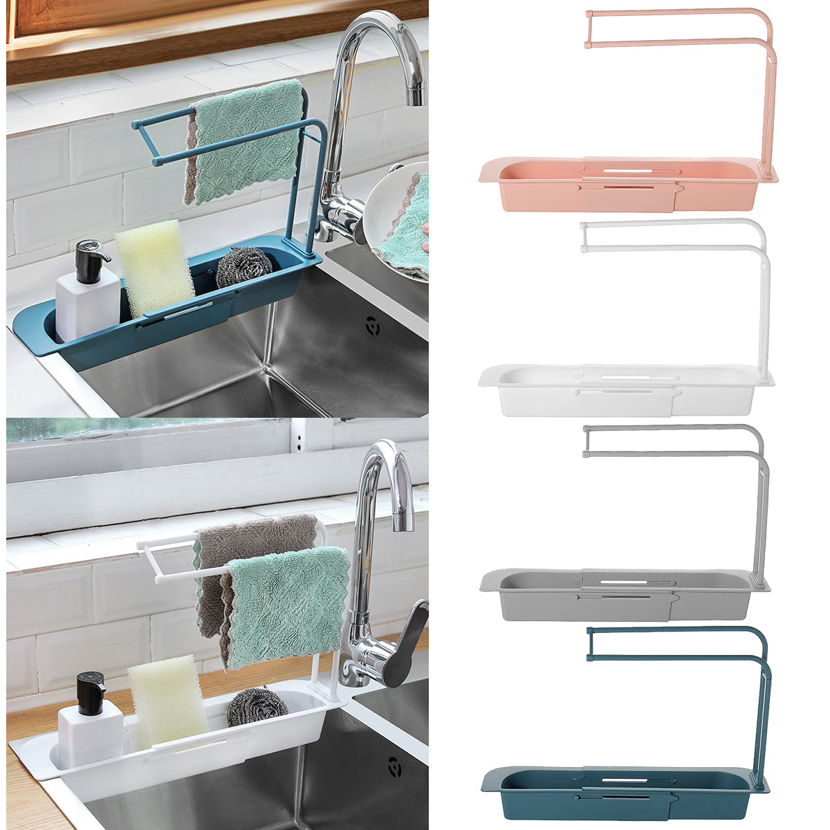 Hetadr Telescopic Sink Rack