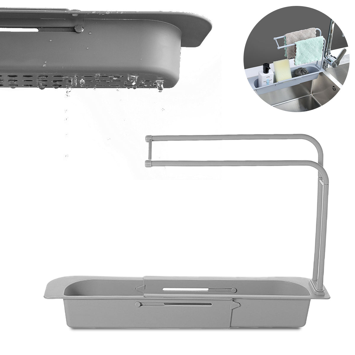 Hetadr Telescopic Sink Rack