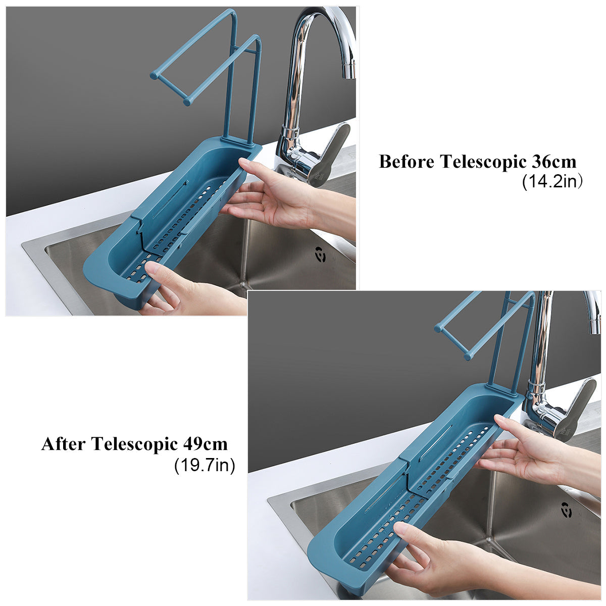 Hetadr Telescopic Sink Rack