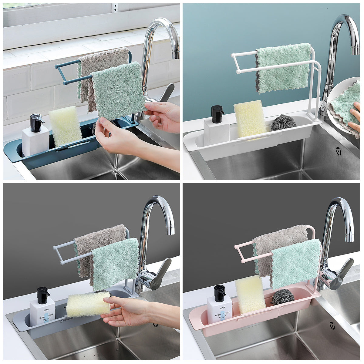 Hetadr Telescopic Sink Rack