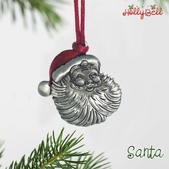 HollyBell - Solid Pewter Christmas Tree Ornaments