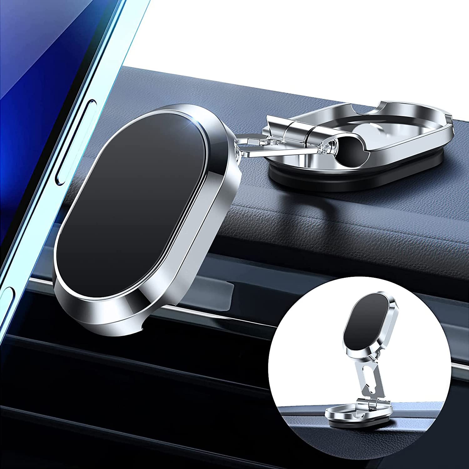 Hot Sale 2022 New Alloy Folding Magnetic Car Phone Holder