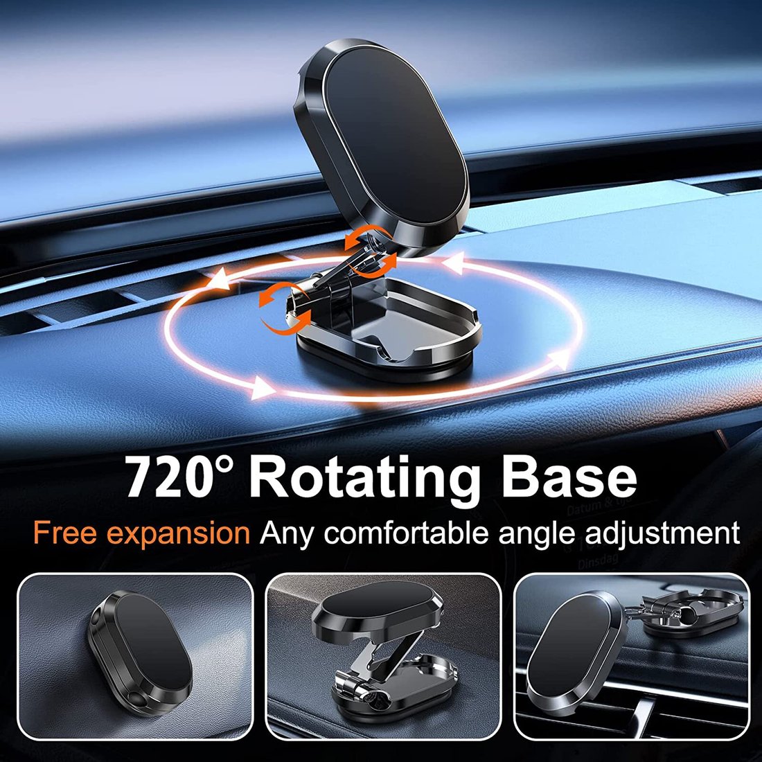 Hot Sale - 2022 New Alloy Folding Magnetic Car Phone Holder